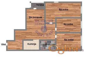 Cetvorosoban stan na Telepu,69m2