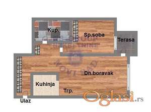 Dvosoban stan na Grbavici, 46m2