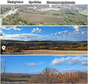 Осунчан раван дугачак плац, искључење са магистралног пута, лако доступан у свим условима, одлична локација