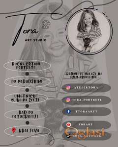 Časovi crtanja  – portreti, rad po fotografiji