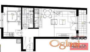 PETROVARADIN, 46m2, Dvosoban sa pdv