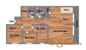 Četvorosoban stan u izgradnji, 125m2, Bulevar Evrope