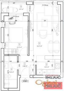 VETERNIČKA RAMPA, 46m2, Dvosoban sa pdv, Kredit