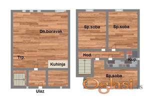 Duplex stan na Klisi,85m2,četvorosoban