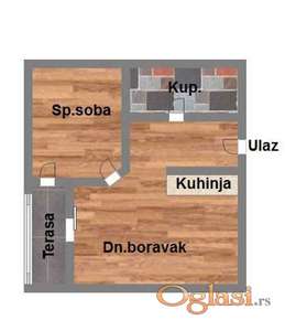 Dvosoban, Bulevar P. Pavla, 41m2