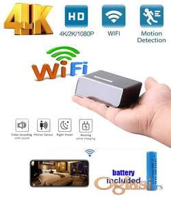 Alarmni sat - ultra HD 4K mikro SPY kamera Wi-Fi profi