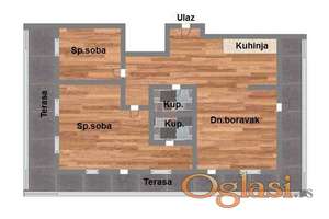 Odličan PENTHOUSE u izgradnji na Bul. patrijarha Pavla / 123m2 sa PDV-om