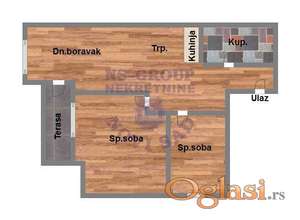 Dvoiposoban stan na Alibegovcu,47m2