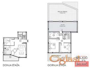 SREMSKA KAMENICA, 83m2 plus dve terase 42m2 i 12m2 i tavan 26m2, Četvorosoban-duplex sa pdv