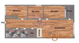 Troiposoban stan u izgradnji na Adicama, 69m2!