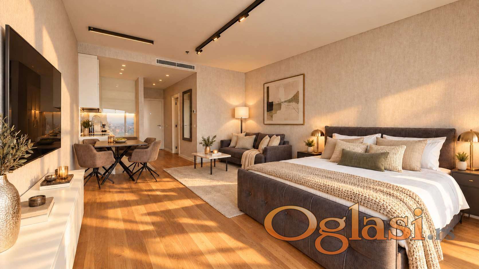 West 65 Tower - 23 этаж, квартира 4 - студия люкс 38 m², вид на запад — фото