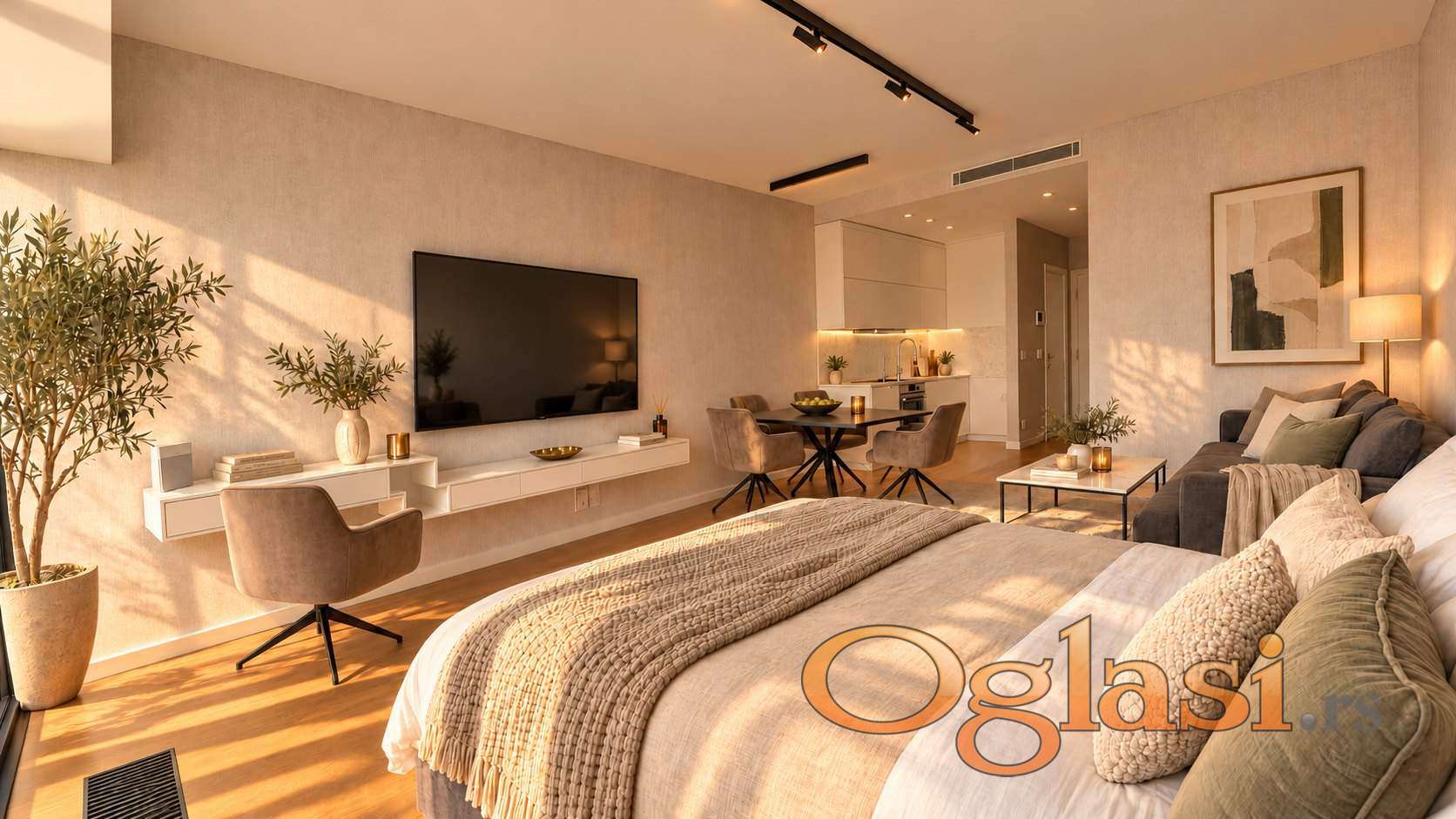 West 65 Tower - 23 этаж, квартира 4 - студия люкс 38 m², вид на запад — фото