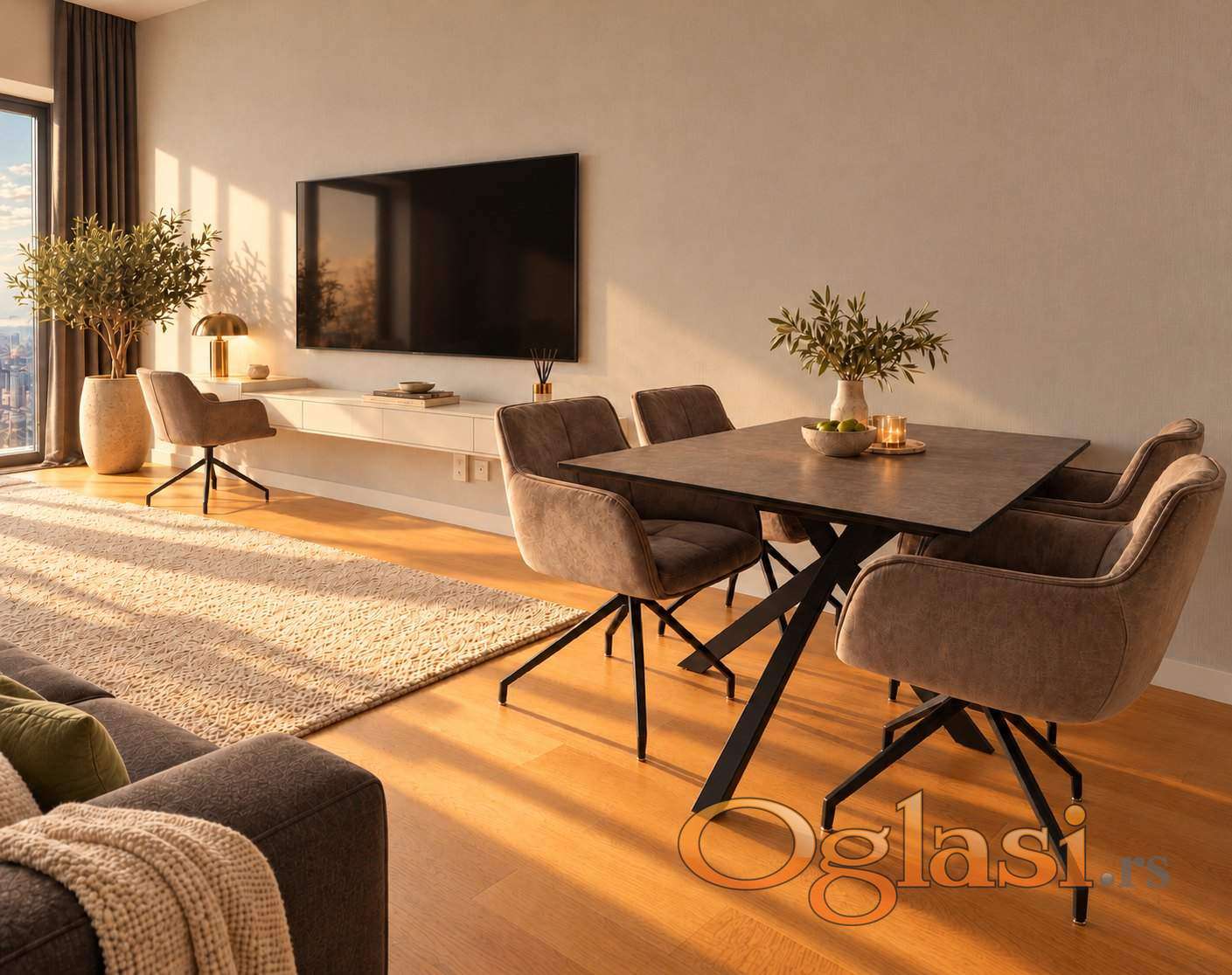 West 65 Tower - 23 этаж, квартира 4 - студия люкс 38 m², вид на запад — фото