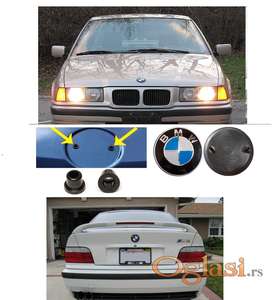 BMW znak E36 hauba/gepek originalni reljefni 82 mm