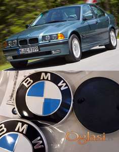 BMW ALUMINIJUMSKI znak E36 hauba/gepek originalni reljefni 82 mm