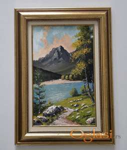 Ulje na lesonitu - Skrivena oaza, prelepa slika!