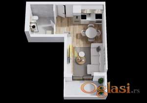 Komforna garsonjera u izgradnji - NOV KVALITETAN KOMPLEKS
