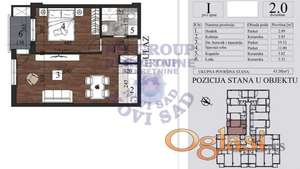 Vrhunski kvalitet gradnje. Grbavica - dvosoban sa PDV-om