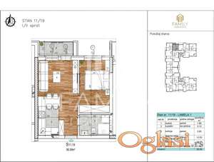 Novogradnja - Sajmište, dvosoban stan 37m2