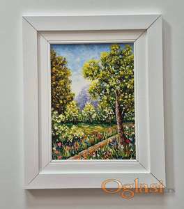 Ulje na lesonitu - Prolece, prelepa slika!