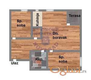 Trosoban stan 73m2 Sr.Kamenica