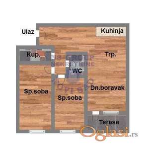 Odličan trosoban stan u izgradnji na Telepu! 70m2