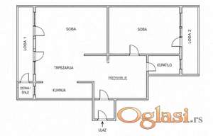2.0 adaptibilan u 3.0, V. Stepe 76m2, dve lođe ID#25544