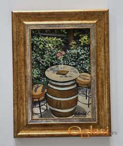 Ulje na platnu - Mali raj u hladu