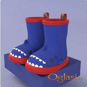 Shark decije gumene cizme 14 cm NOVO