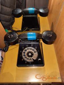 Antik stogodišnji metalni Ericsson fiksni telefon