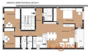 Troiposoban stan sa parkingom u manjem porodično-stambenom objektu u Donjoj Vrežini ID#7647