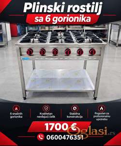 Sporet na plin sa 6 gorionika