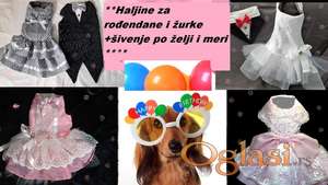 NOVO Svečane haljine i frak za pse + šivenje po meri i želji