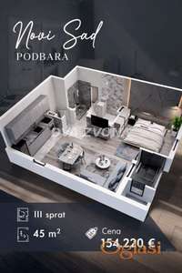 PODBARA – NOVI SAD | Moderan dvosoban stan
