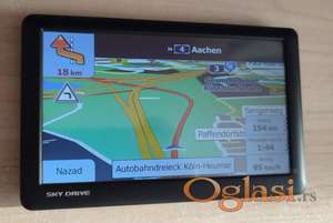 Vrhunski GPS Sky Drive 7" HD 8gb 256mb RAM mape APRIL 2026 u ceni 125e