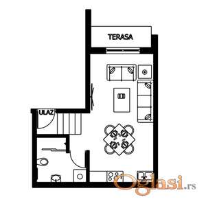Garsonjera 26m² + terasa 3m² | Alpha Twins Alibegovac | Nova gradnja | 43.500€