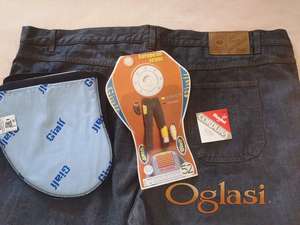 moto pantalone farmerke jeans dzins za motor Giali J61 XXXL