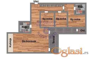 Četvorosoban stan na Podbari