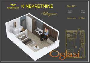 Garsonjera u kompleksu - direktna prodaja (bez provizije)