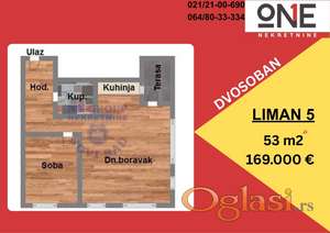 Dvosoban,odlican,Liman 5