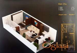 Stan PETROVARADIN,ALIBEGOVAC,kv: 39, € 55000, ID: 1019365