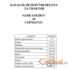 Same Golden 65  Compatto - Katalog delova