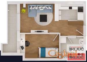 KLISA, 38m2, Dvosoban sa pdv