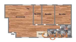 Četvorosoban stan, 98m2, Bulevar