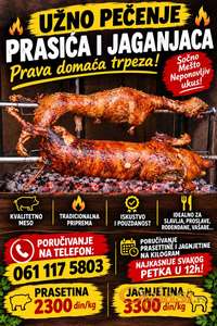 Uslužno pečenje prasića, jaganjaca...