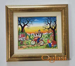 Naiva, ulje na platnu -  Na putu kuci