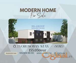 Porodična nekretnina u izgradnji 86m2 sa parking mestom ! Cena sa PDV-om!