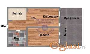 Dvosoban 42m2 Centar
