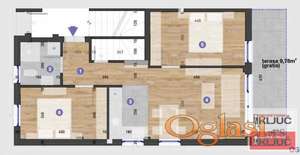 TELEP, 47m2 + 10m2 Terasa, Dvoiposoban sa pdv