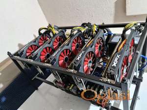 5x XFX RX 570 4GB RIG RVN~14.20 MH/s ERGO~66 MH/s